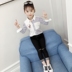 mùa xuân trẻ em áo sơ mi dài tay mùa xuân 2020 trẻ em mới ăn mặc Hàn Quốc phiên bản của chiếc áo sơ mi kiểu áo sơ mi màu sắc thời trang trẻ em lớn của. 