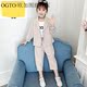 OGTO OGATU Girl SPRING DRESS 2020 NEW phiên bản Hàn Quốc NET RED Childrens SUIT YANGQI Xuân Thu Womens BIG.