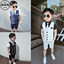 . Flower Boy ăn mặc Set 2020 Summer New trẻ em nhỏ Suit Kids Handsome Version Hàn Quốc Anh Ba mảnh. 