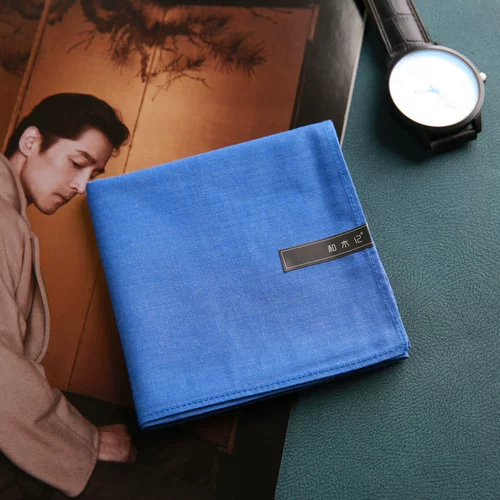 和木记 Элегантный элитный хлопковый носовой платок, шарф на день Святого Валентина, хорошо впитывает воду, подарок на день рождения