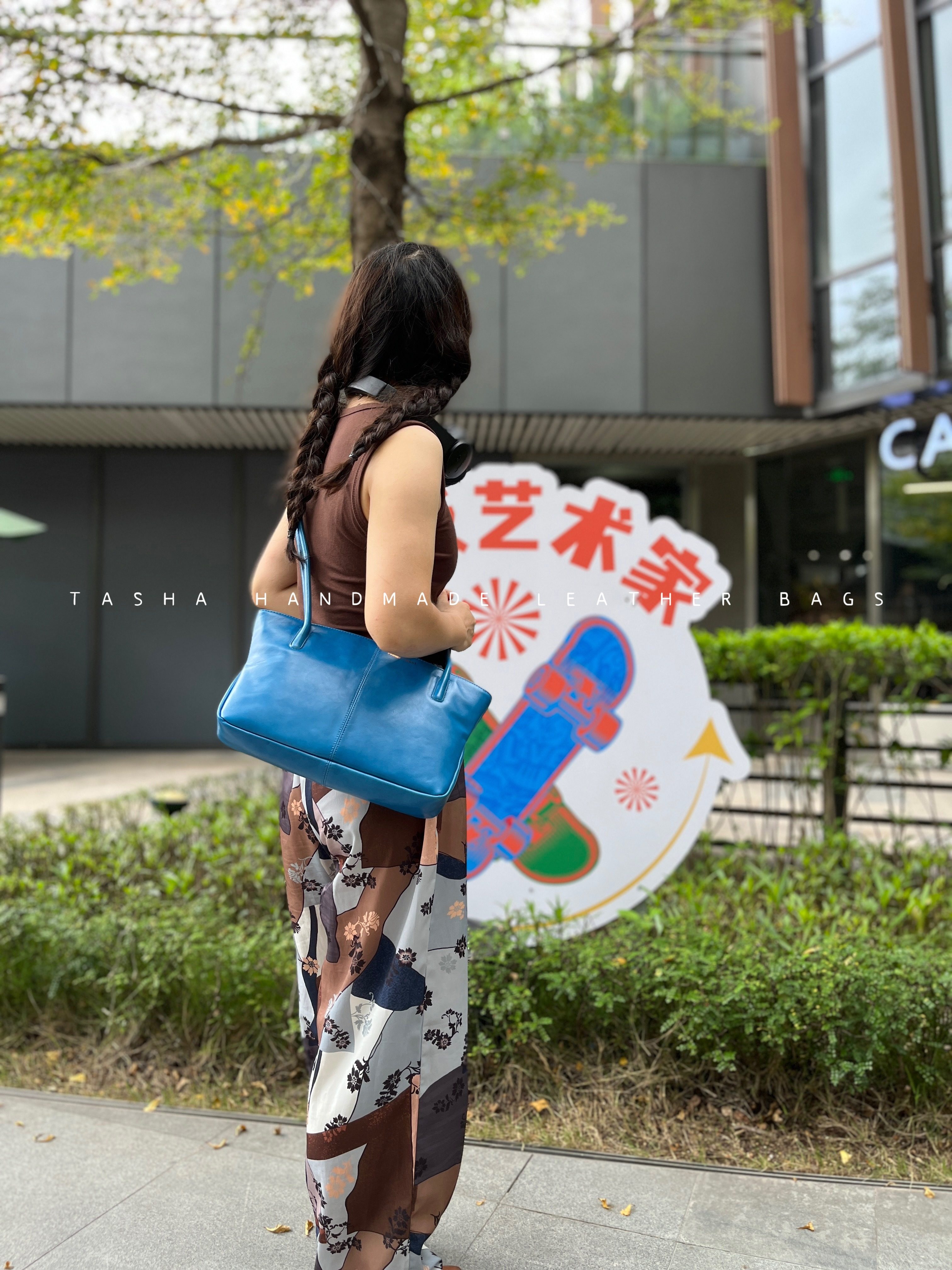 Сумка paloma wool包小众palomawool托特包头层油蜡牛皮vintage包