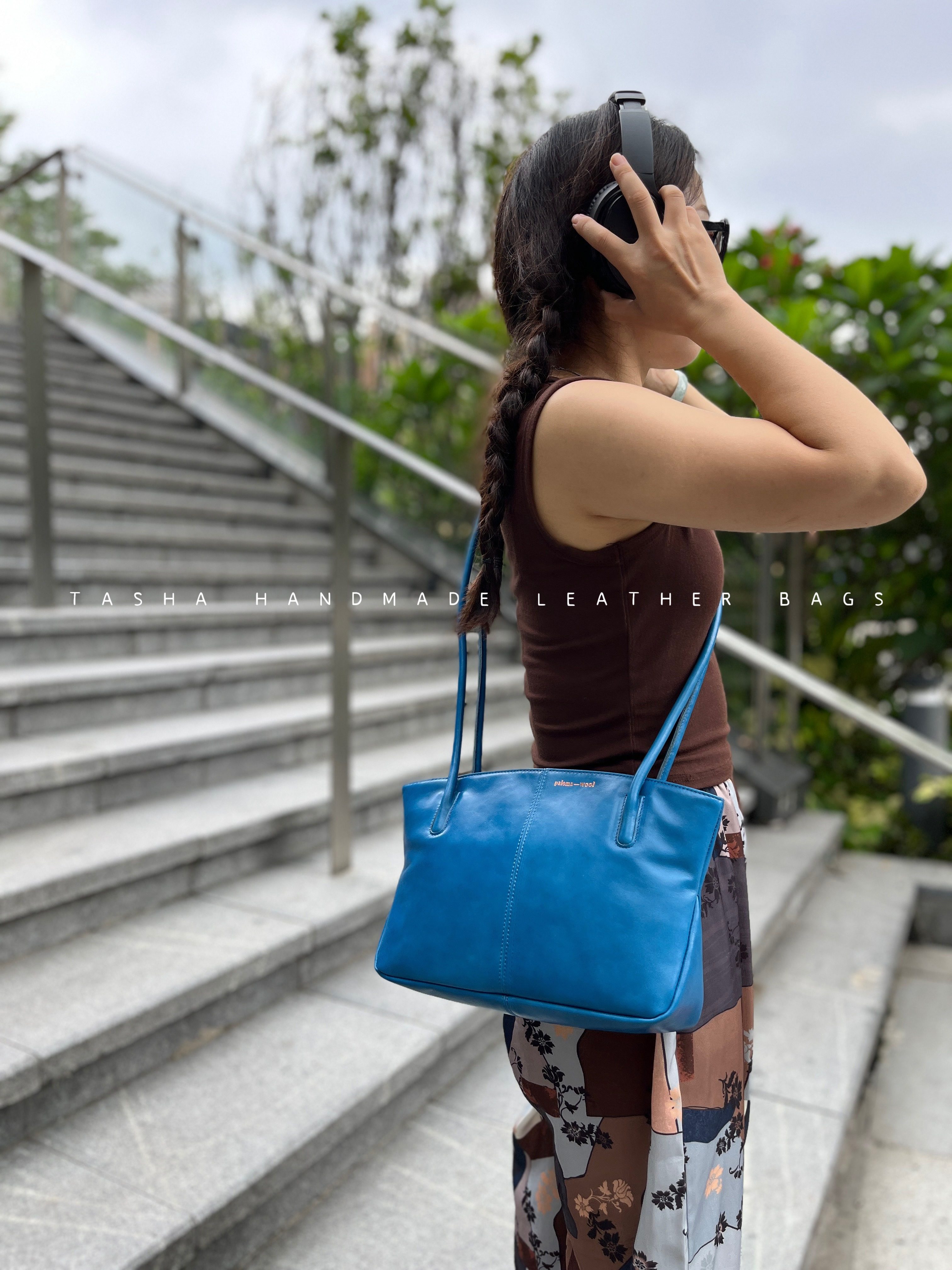 Сумка paloma wool包小众palomawool托特包头层油蜡牛皮vintage包