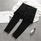 fashionjeans ຕີນຂະຫນາດນ້ອຍ zipper ເອີຣົບແລະອາເມລິກາຖະຫນົນສູງສີດໍາ ripped trousers denim slim ຂອງຜູ້ຊາຍ summer ບາດເຈັບແລະ.