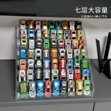 Игрушка, игрушечная машина, стенд, металлический хот вилс, акриловая многослойная коробка для хранения, масштаб 1:64
