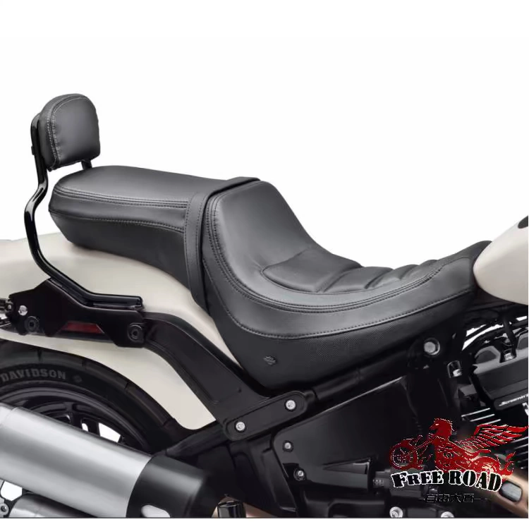 18 năm mới Harley Softtail Xe máy Sửa đổi ghế đôi Fatty Đen Nguyên bản đệm 52000349 - Đệm xe máy