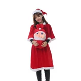 Рождественское бархатное платье для взрослых, накидка для пожилых людей, комплект для влюбленных