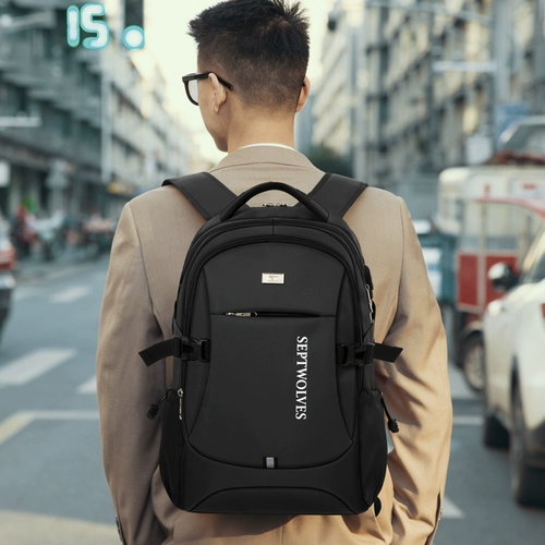 Septwolves, вместительный и большой рюкзак, ранец для путешествий, ноутбук, сумка, бизнес-версия