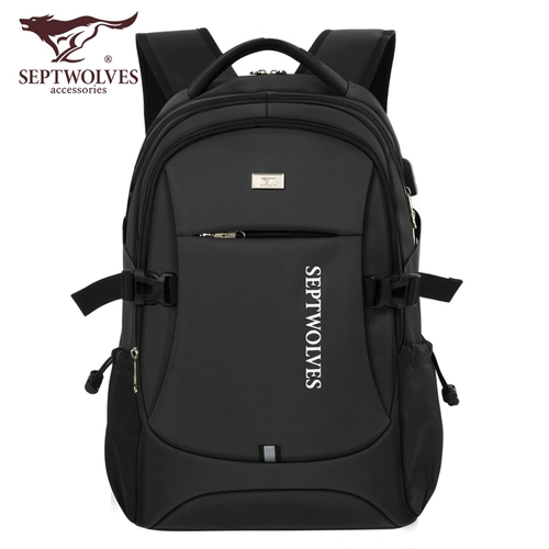 Septwolves, вместительный и большой рюкзак, ранец для путешествий, ноутбук, сумка, бизнес-версия
