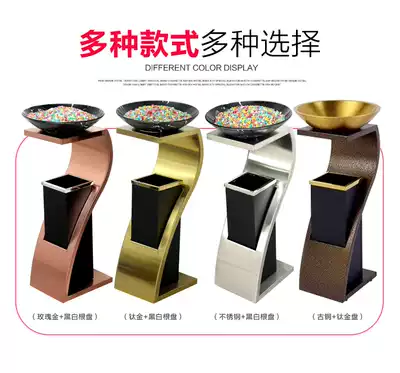 Hotel trash can lobby thickened stainless steel commercial belt ashtray shopping mall Hotel KTV corridor elevator entrance