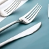 Thép không gỉ Tây dao và nĩa đặt bít tết dao và nĩa ba mảnh trong nhà đầy gió của bộ đồ ăn Tây phương đỏ - Đồ ăn tối