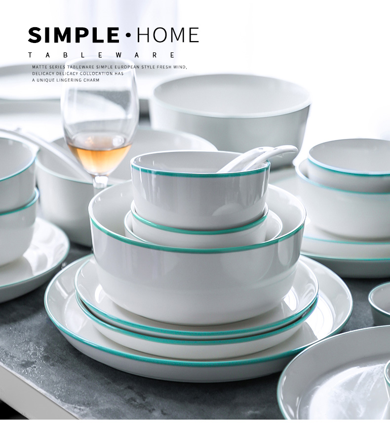 One Korean dishes food bowl chopsticks single a delicate dishes suit of Nordic home picking ceramic bowl dish