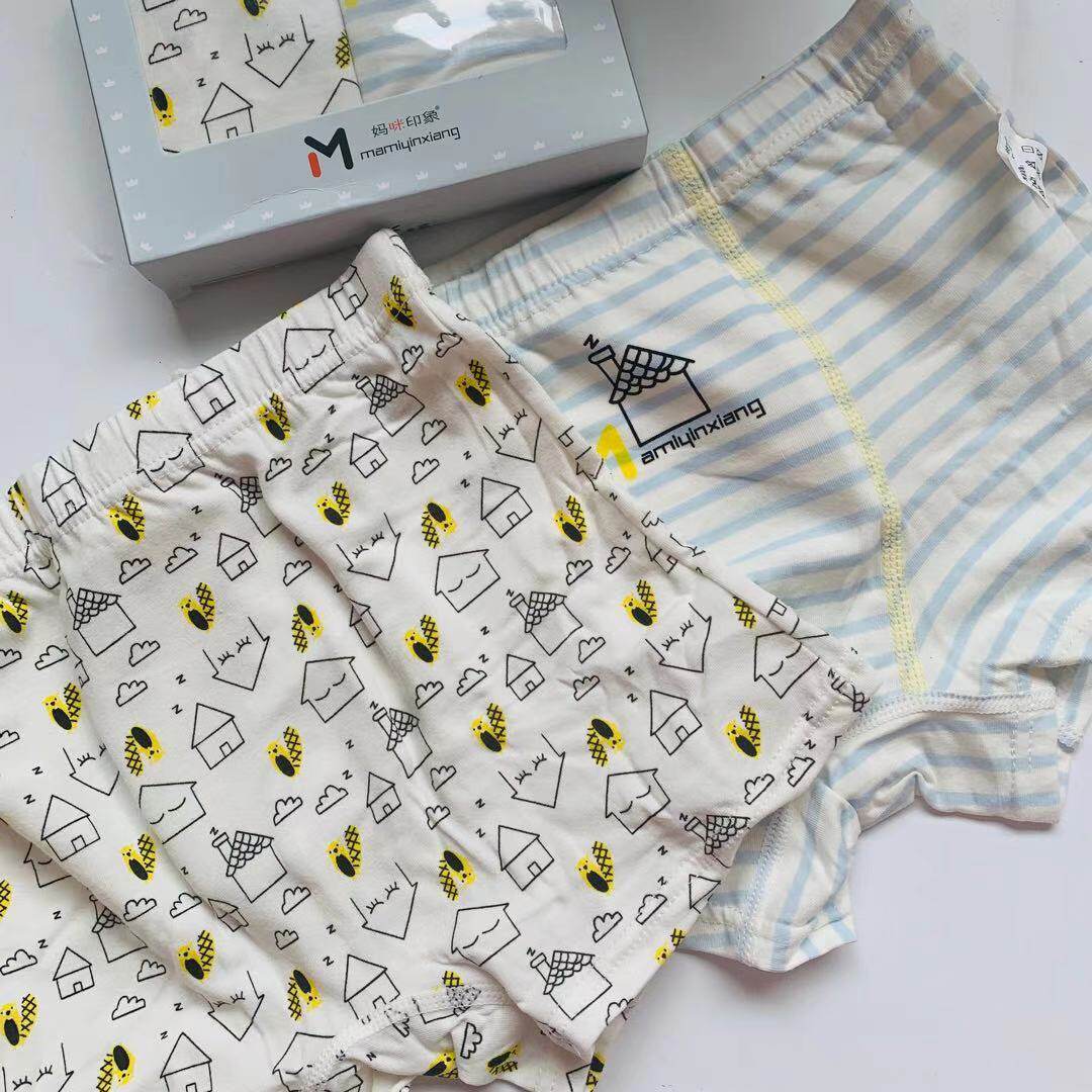 Mom's girl's baby boy's cotton cartoon boxer briefs
