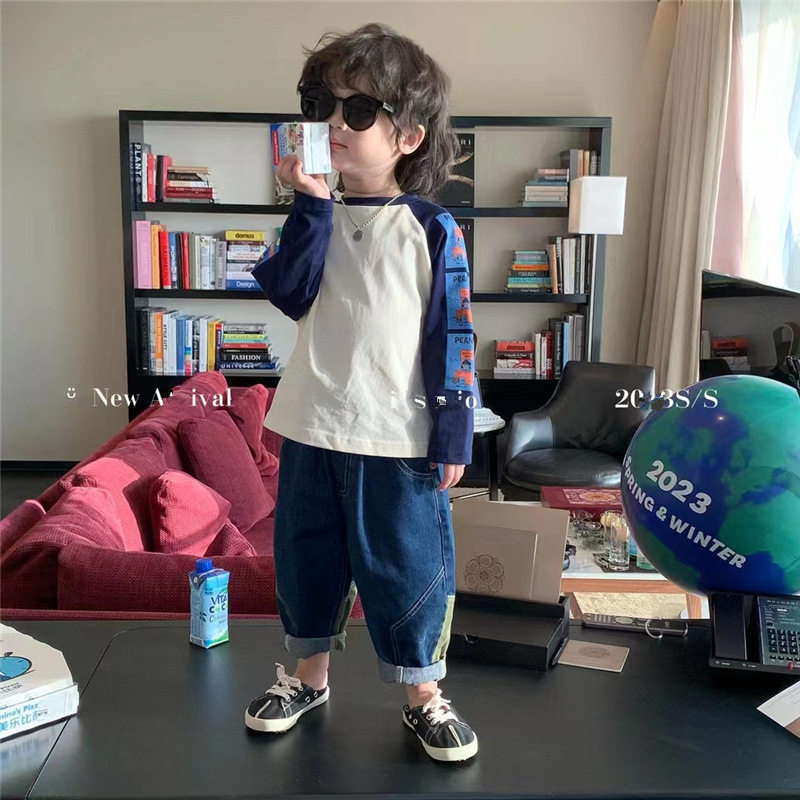 Футболка для мальчиков, осенний детский лонгслив, детское хлопковое базовое приятное телу термобелье, детская одежда OTHER / Other 