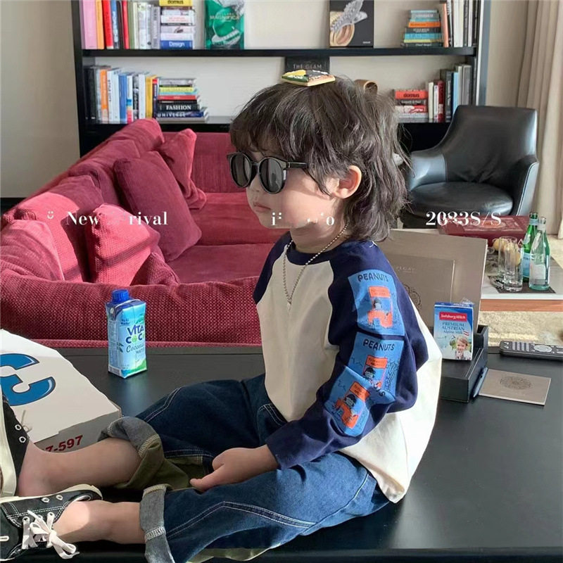 Футболка для мальчиков, осенний детский лонгслив, детское хлопковое базовое приятное телу термобелье, детская одежда OTHER / Other 