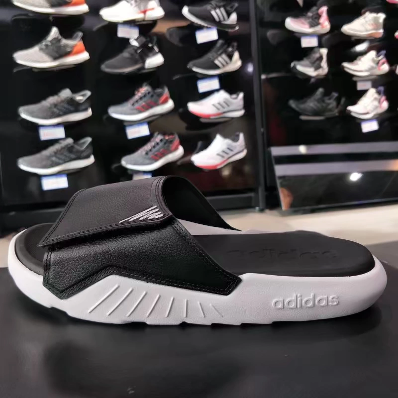 Giày Adidas nam 2019 hè mới Giày đi biển thoáng khí mang giày thể thao từ dép F35588 - Dép thể thao