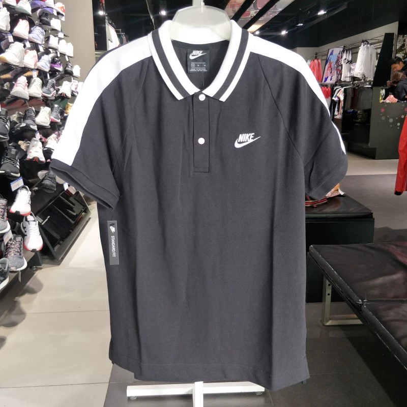 NIKE / Nike nam 2019 mới thể thao thoáng khí áo thun ngắn tay giản dị Áo sơ mi POLO AR2318-010 - Áo polo thể thao