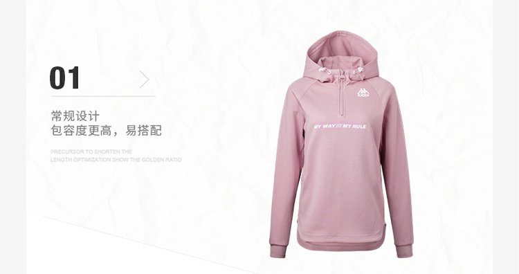 KAPPA Áo thể thao nữ Kappa Áo dài tay giản dị 2018 Mới | K0862MT29D áo khoác nỉ local brand
