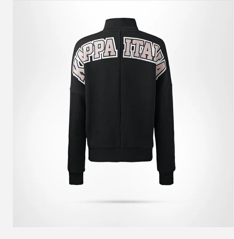 KAPPA Kappa back to back áo len thể thao nữ giản dị Áo khoác cardigan dài tay 19 sản phẩm mới - Thể thao lông cừu / jumper hoodie form rộng