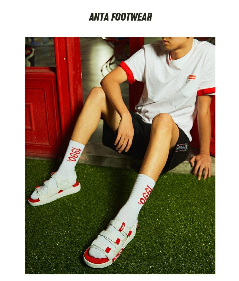 Giày Anta sandal nam 2019 hè mới trang web chính thức chính hãng Coca Cola tên chung thời trang giày đi biển - Giày thể thao / sandles dép quai hậu nam đẹp