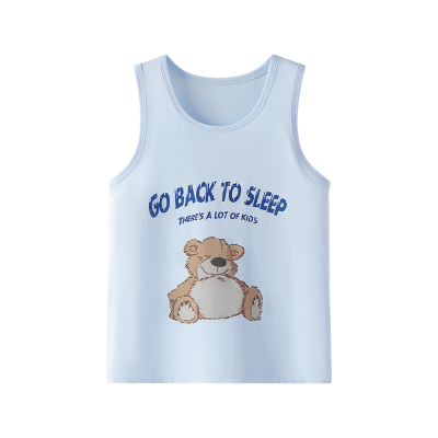 Ying Bo Lun Kids Vest Summer Pure Cotton Thin Boy Girl Baby Kids Boys Girls Underwear Outerwear — 6