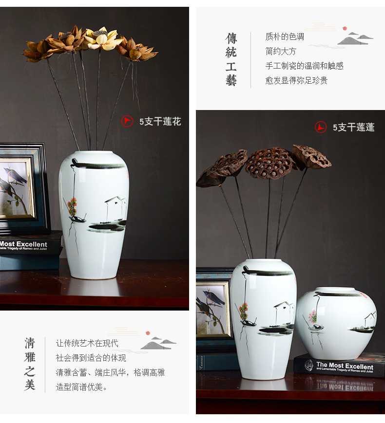 Household hand - made ceramic vase decoration decoration creative I and contracted sitting room ark, TV ark, furnishing articles