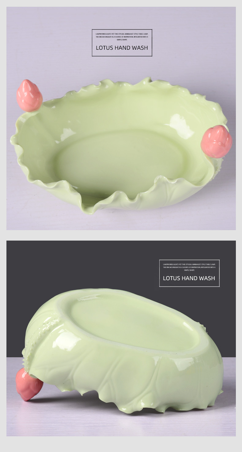 Pure and fresh and ruffled the ashtray writing brush washer from jingdezhen ceramic/home decoration furnishings melon seeds