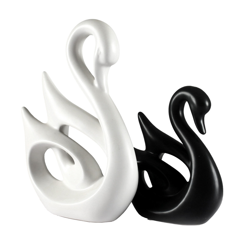 Nordic furnishing articles, household ceramics handicraft ornament wine creative I sitting room picking swan, act the role ofing is tasted