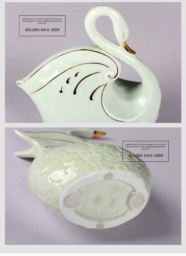 Creative ceramic fat chicago-brewed goose room home wine ark, adornment household furnishing articles contracted sitting room the bedroom TV ark, decoration