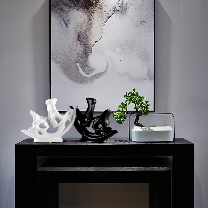 Creative Nordic home furnishing articles wine frame TV ark adornment bedroom sleeping beauty century couples ceramics furnishing articles