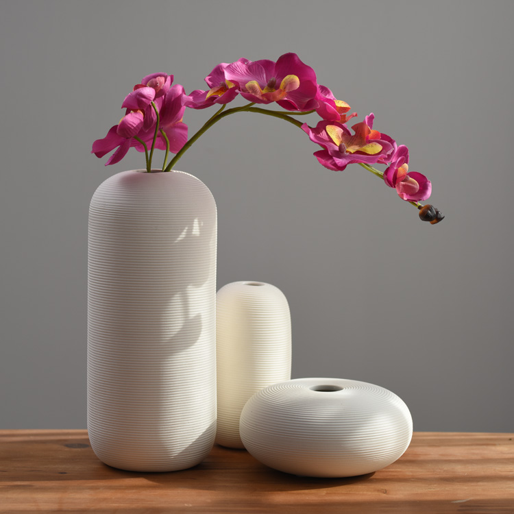 INS furnishing articles creative I and contracted sitting room white ceramic vase household soft adornment hydroponic flower vase