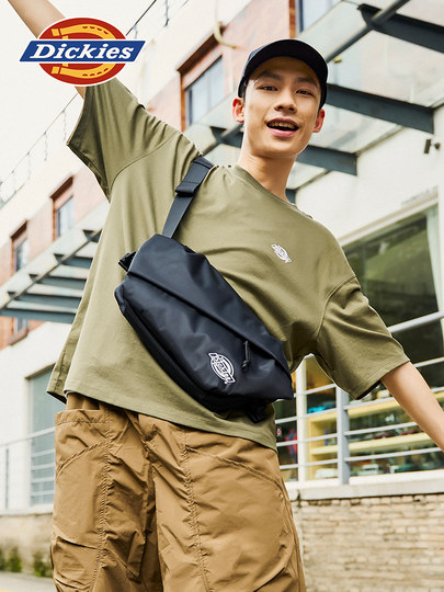 Dickies单肩斜挎通勤大容量骑行运动男士单肩机能风潮牌腰胸包25