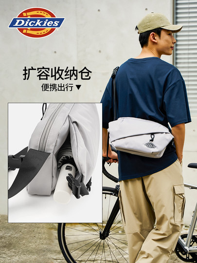 Dickies单肩斜挎通勤大容量骑行运动男士单肩机能风潮牌腰胸包25