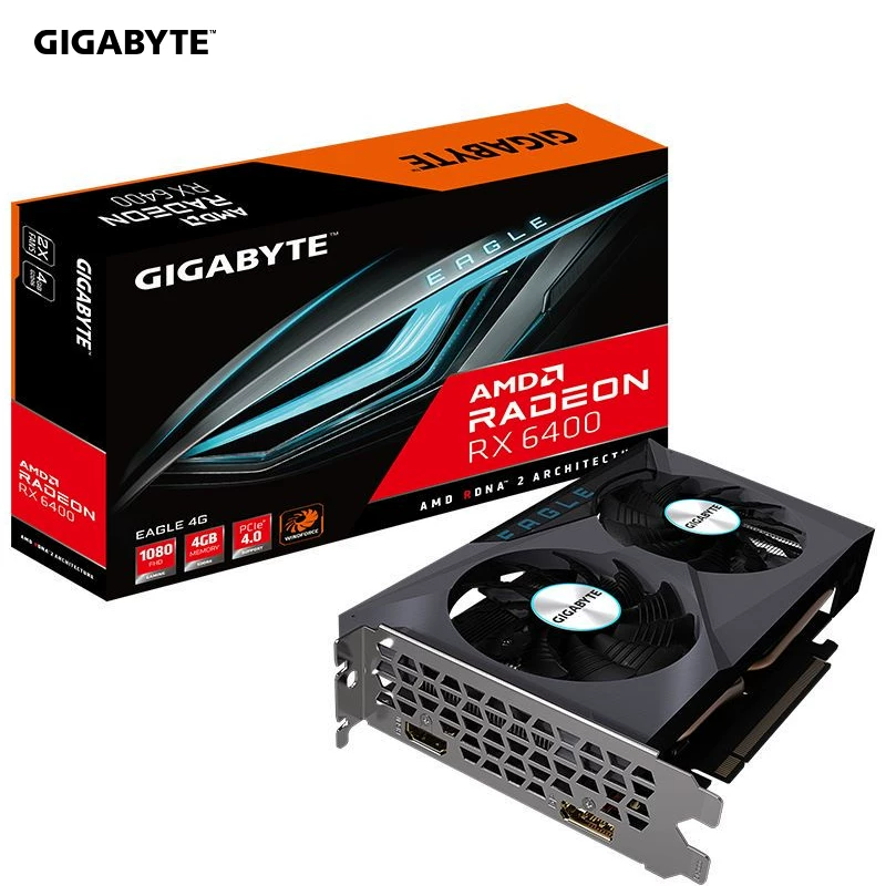 Gigabyte/ R64EAGLE-4GD Falcon э-спорт игровой дизайн настольный компьютер независимая графическая карта