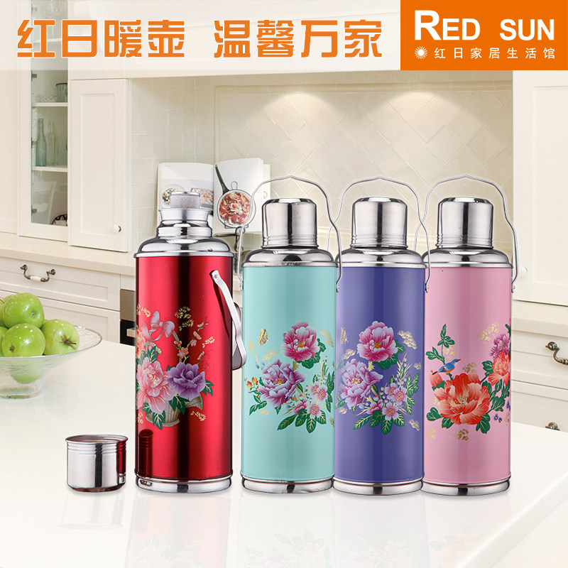 Chinese style old hot water kettle Home wedding retro warm pot Classic nostalgic portable warm bottle old-fashioned hot water bottle
