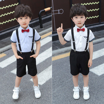 Sixty-one Childrens Festival Backstrip Pants Show Kindergarten Graduation Photo Kindergarten School Boy Host