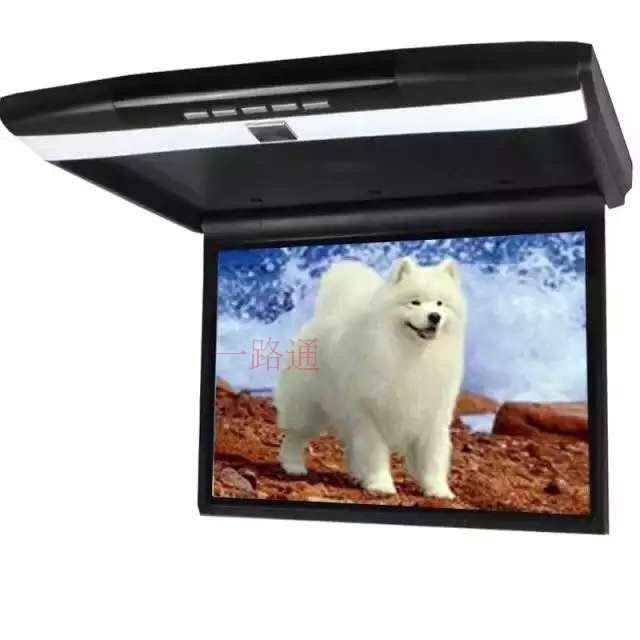 Car universal 17 3 inch ultra-thin high-definition ceiling mp5 LCD TV with USB SD card 12V-24V optional