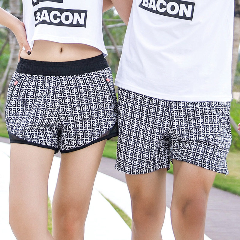 New man mens lined couple speed dried three-point beach pants comfortable swim shorts hot pants summer