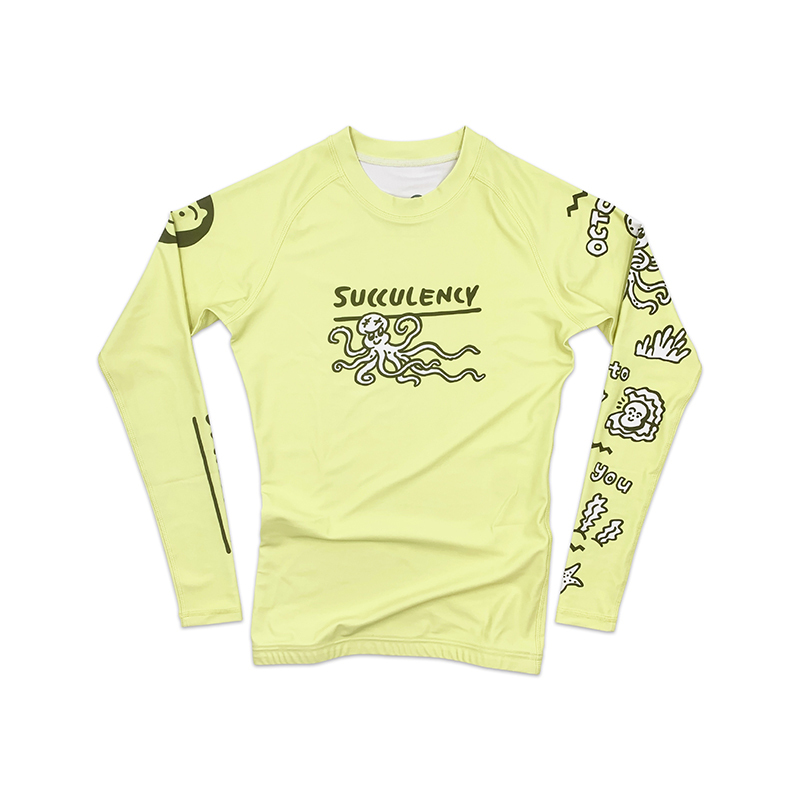 Succulency Yellow Long-Sleeved Quick-Drying Tight-Fitting Fitness Sports Nogi Fighting Training Brazilian Jiu-Jitsu Anti-Wear Clothing Succulency Yellow Long-Sleeved Quick-Drying Tight-Fitting Fitness Sports Nogi Fighting Training Brazilian Jiu-Jitsu Anti-Wear Clothing