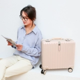 Кенгуру, сверхлегкий универсальный модный чемодан на колесиках подходит для мужчин и женщин, 14 дюймов, популярно в интернете