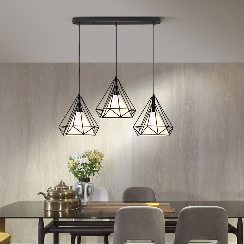 Raj Lighting Nordic Style Chancellor Lights Lights Triple Head Lights Bar Channel Creative Atmospheric Restaurant Lights