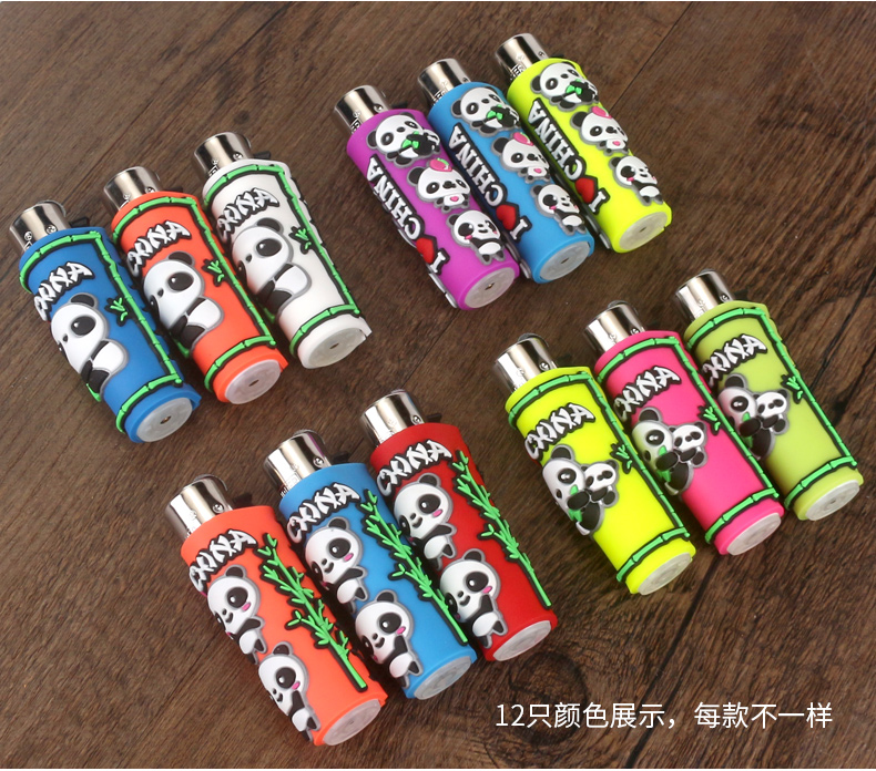 Màu sắc sáng tạo keo nhẹ hơn CLIPPER khâu tay có thể được nhẹ hơn máy bơm đá lửa cơ thể - Bật lửa bật lửa điện plasma