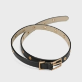 CHARLES&KEITH Легко подходящие аксессуары. CK4-32250225 женский однотонный тонкий ремень с металлической квадратной пряжкой