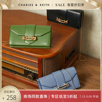 (Spring Summer Discount)CHARLES & KEITH Female CK6-10840309 Metal chain Small square bag Messenger bag