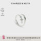 CHARLES/KEITH Exquisite CK5-12120340 Six-Pointed Star Night Series Accessories Bracelet Necklace Ring