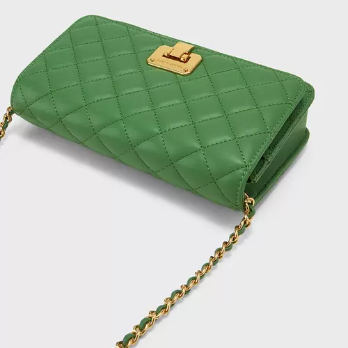 CHARLES&KEITH Весна и летняя женская сумка CK2-70160112-4 Классическая бриллиантовая цепь Крестная квадратная сумка женская сумка