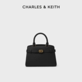 CHARLES&KEITH Летняя женская сумка CK2-50160102 с металлической пряжкой, портативная сумка Kelly, свадебная сумка для женщин