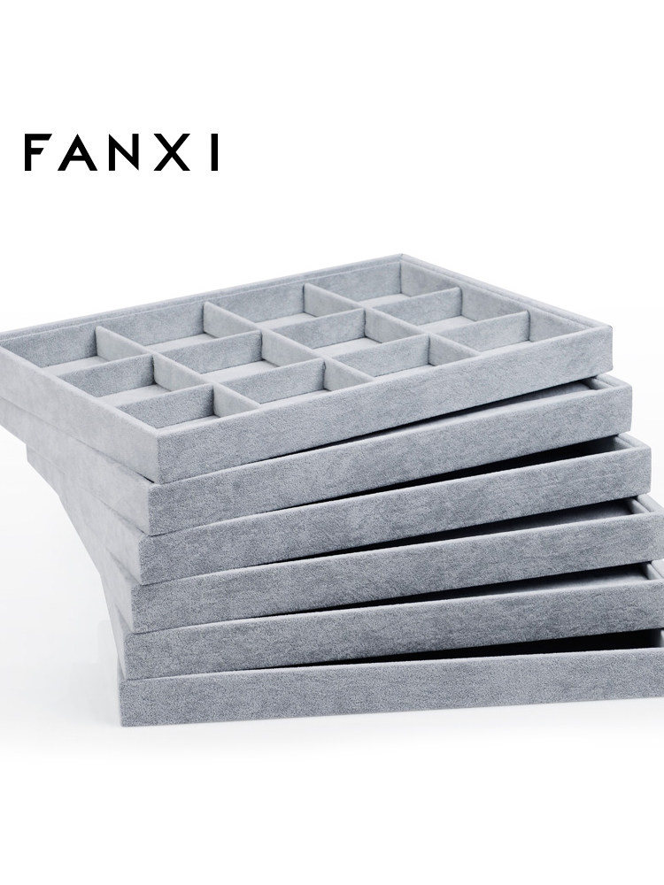 Fanxi FANXI Jewelry Containing Trays Ice Flos Velvet Rings Necklace Jewellery Display the pallets See the pallets P001