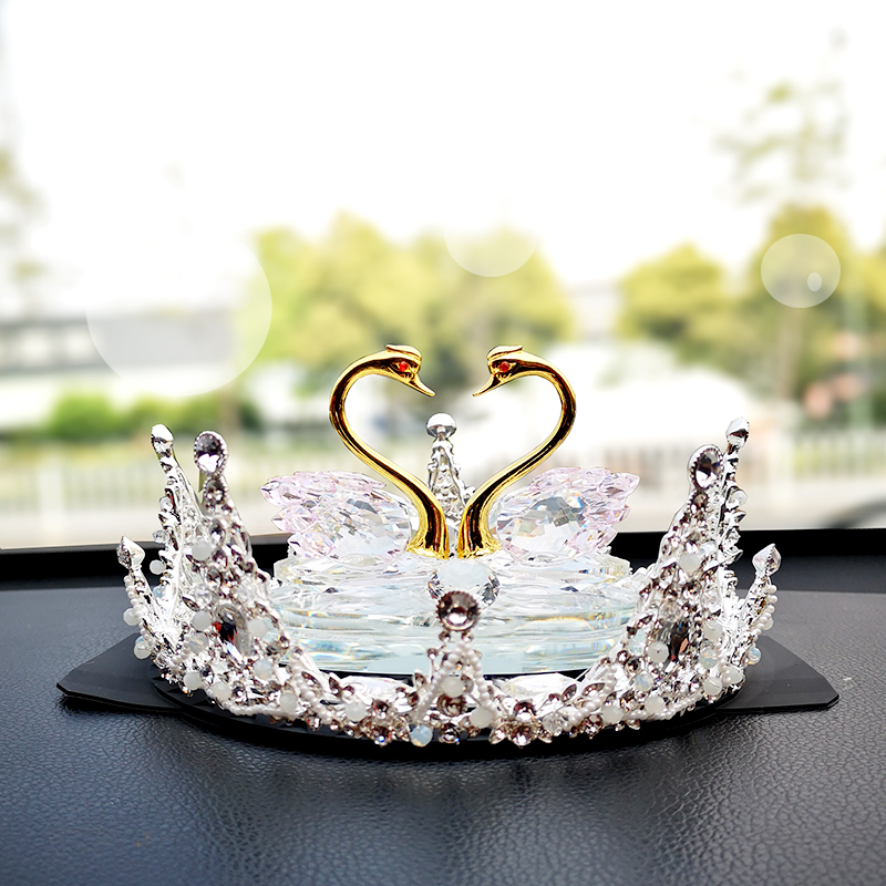 Crystal Swan Car Perfume Car Supplies Goddess of the car In-car Decorations Hem scent Persistent Light Incense