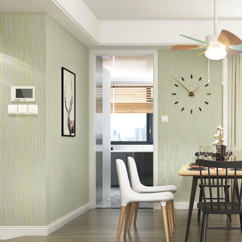 2021 new net red wallpaper self-adhesive living room TV background wall dining room bedroom home non-woven wallpaper plain color