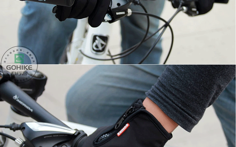 Găng tay đi xe đạp WINDSTOPPER máy tính điện thoại di động găng tay màn hình cảm ứng Găng tay IPHONE Găng tay ấm gió bao tay